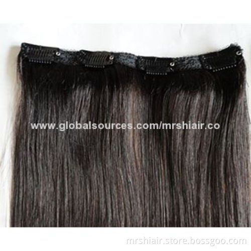 22-inch natural color straight clip-in hair